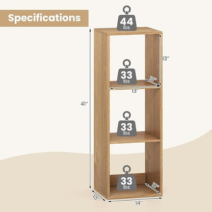 POWERSTONE 3 Cube Storage Organizer Set of 2, 3 Tier Cubby Bookshelf - Image 3