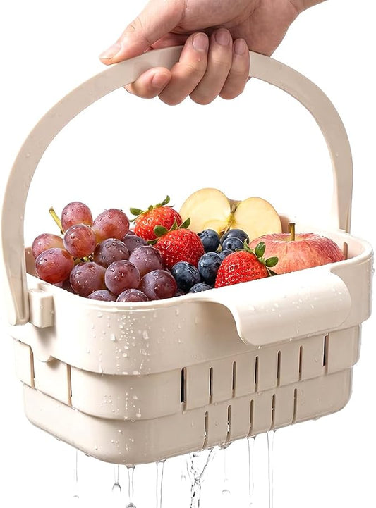 Foldable Hanging Sink Drain Basket, 2026 New 2-in-1 Foldable Sink Colander by AIIONP
