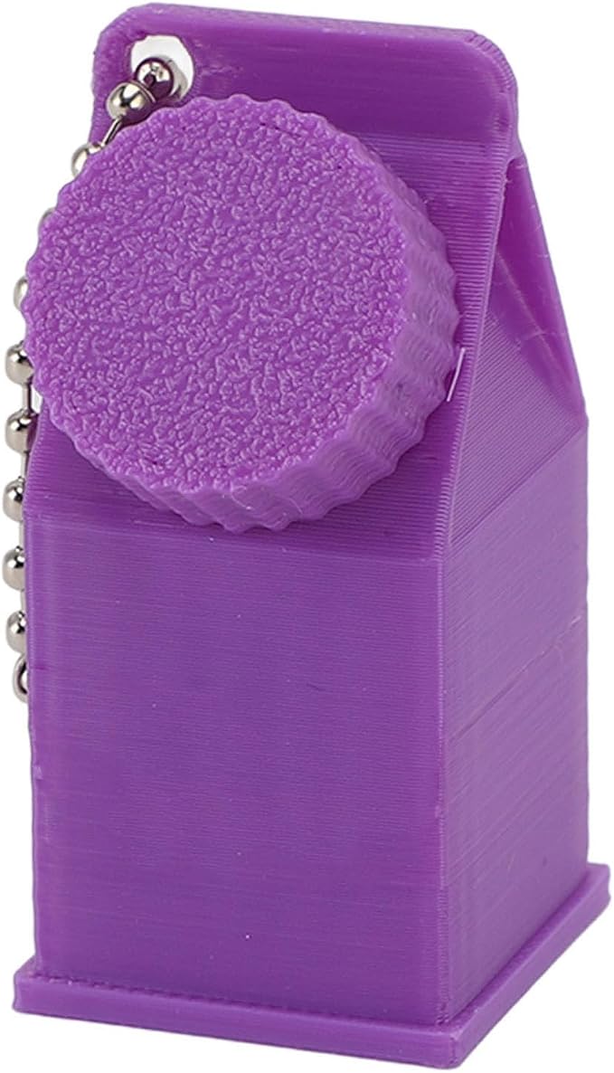 TOPINCN Milk Carton Box Keychain, Tolerant Holder Milk Carton Keychain Holder - Image 7