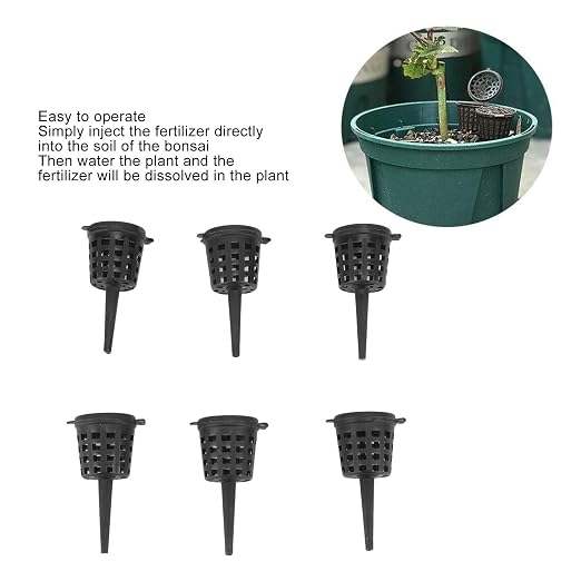 100Pcs Bonsai Fertilizer Baskets, 2 x 0.8in Mini Garden Nutrition Cups Slow - Image 2