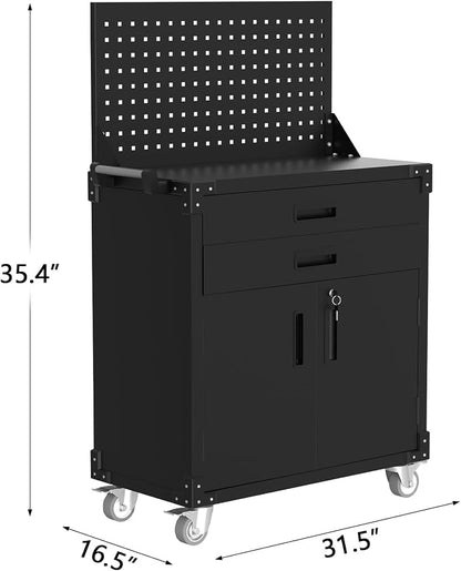 GarveeHome Rolling Tool Cabinet, Heavy Duty Steel Garage Storage Cabinet - Image 2