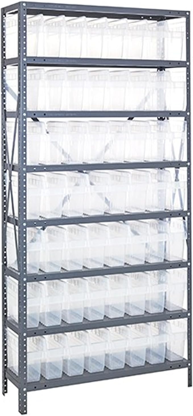 Quantum Storage Systems 1275-SB801CL Solid Heavy Duty 8 Shelves 56 STORE-MAX by QuantumStorageSystems