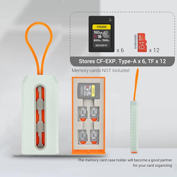 Memory Card Case for 6 CFexpress Type A Cards and 12 Micro SD Cards, Pop-up and - Image 2