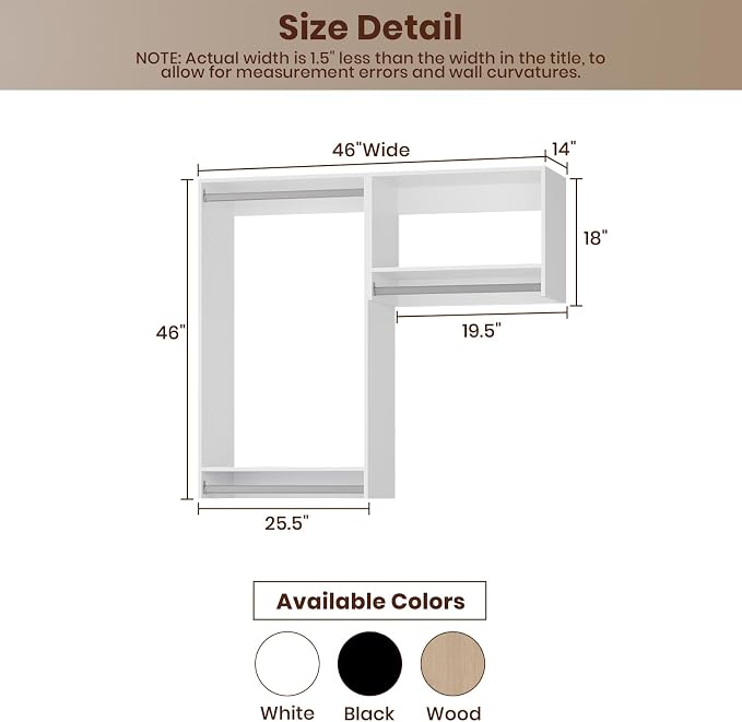 ROOMTEC Modular Closet System, Wooden Tower - Image 2