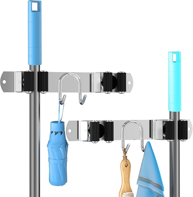 Broom Holder Wall Mount, Broom Hanger - Image 9
