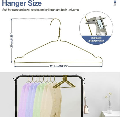 SPECILITE Wire Hangers 150 Pack, Metal Wire Clothes Hanger Bulk - Image 2