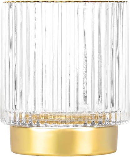 DASITON Makeup Brush holder Organizer, Crystal Cosmetic Makeup Brush Glass by DASITON