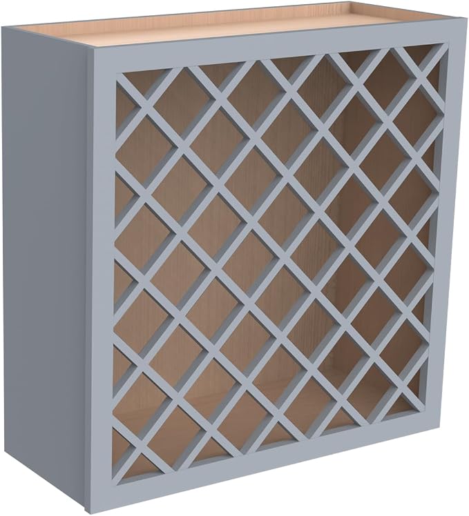 Solid Wood RTA Wine Bottle Rack Wall Cabinet - Image 5