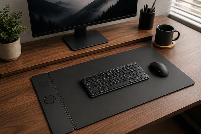 Wireless Charging Desk Mat, Detachable MagSafe & Qi Mouse Pad - Image 7