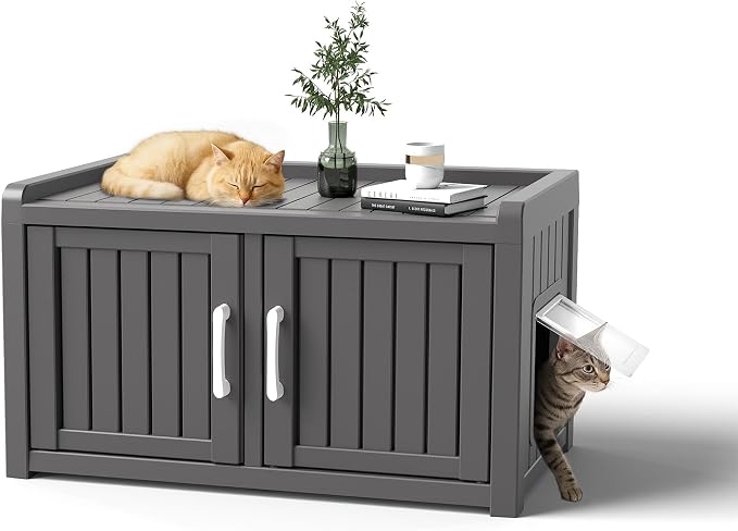 ROJIK Shoe Cabinet Waterproof UV-Resistant, Storage Bench Indoor Outdoor by ROJIK