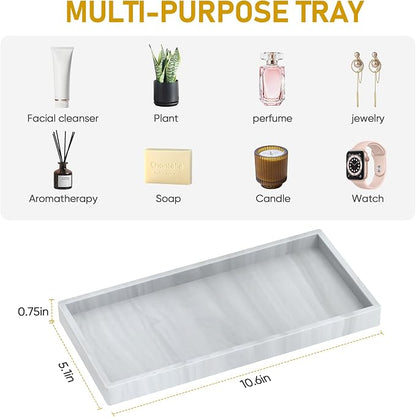 Silicone Bathroom Tray, Shatterproof Bathroom Vanity Tray, High-Grade Silicone - Image 8