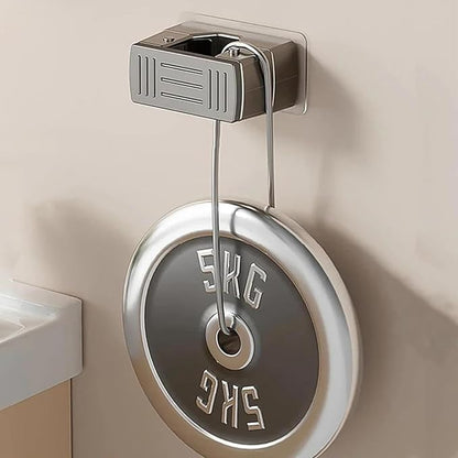 4 Pack Heavy Duty Mop Holder Wall Mount, Strong Adhesive Hanger - Image 8