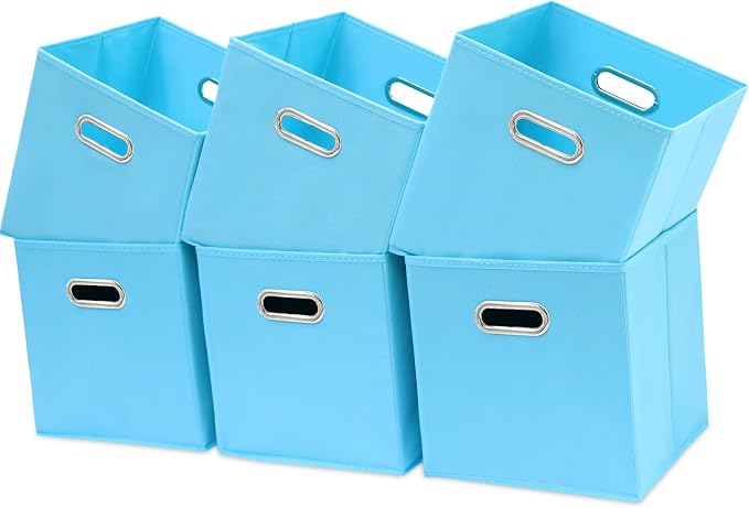 Fabric Cubby Storage Bins by Yunkeeper