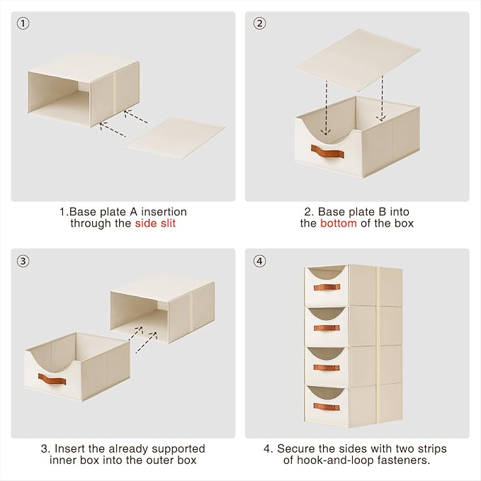 Homsorout Stackable Storage Drawers - Image 4