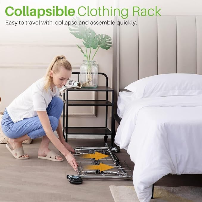 HOKEEPER Clothing Garment Rack Capacity 525LBS Clothing Racks on Wheels Rolling - Image 7