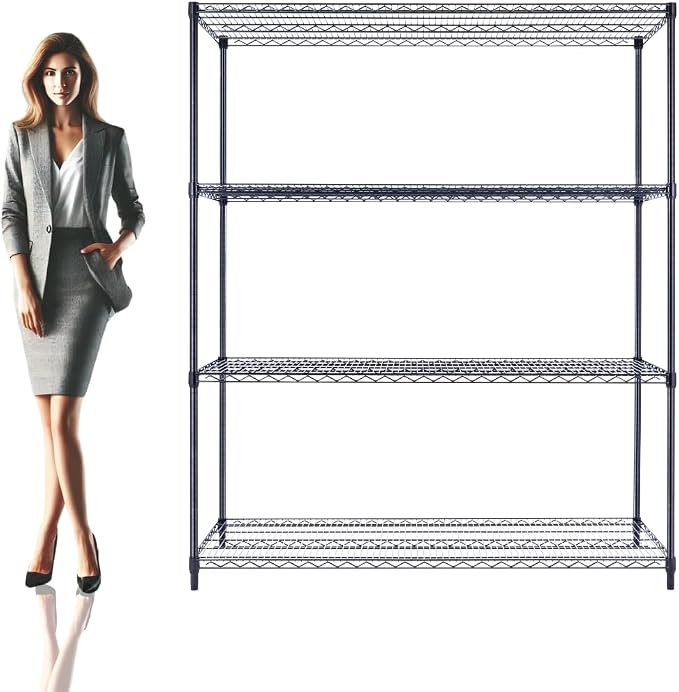 NSF Commercial 4-Tier Wire Shelving by UtilityBasics