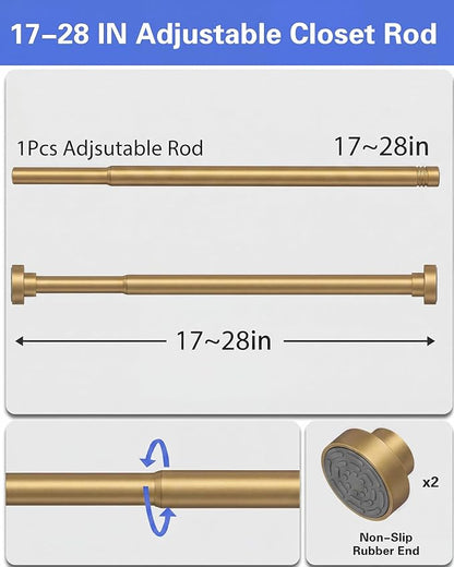 Closet Rod, No Drill Tension Closet Rod - Image 7