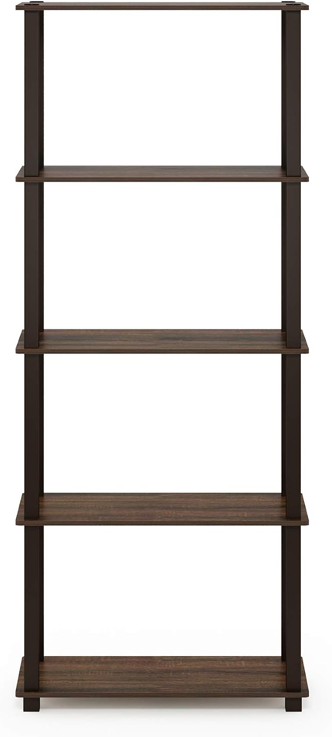 Furinno TURN-S-TUBE Book Shelf, 5-Tier Toolless Storage Shelves - Image 7