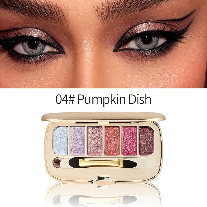 Glitter Eyeshadow Palette, Ultra-Shiny Sparkle Shimmer Eye Shadow - Image 4