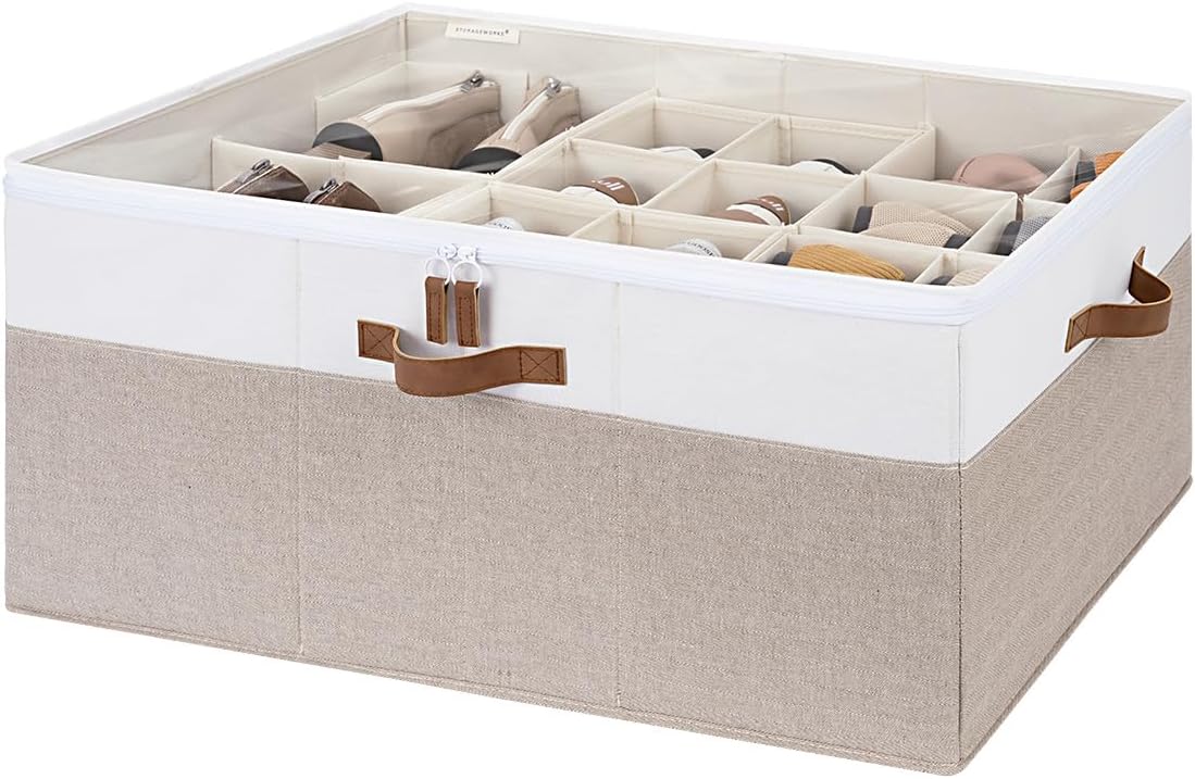StorageWorks Shoe Organizer for Closet, Fits up to 24 Pairs, Shoe Cubby Storage by StorageWorks