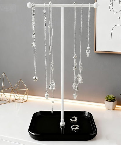VROOMIUM Necklace Holder- Ceramic Base 1ft Height Jewelry Organizer Stand - Image 9