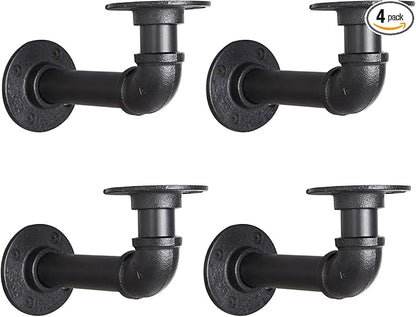Industrial L Pipe Shelf Brackets by YCCO
