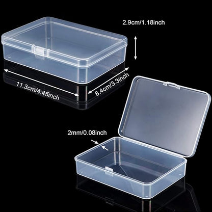 Jetec 6 Pieces Mini Plastic Clear Beads Storage Containers Box - Image 2