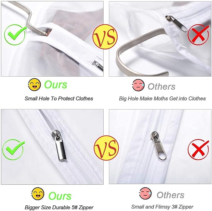 Garment Bags Covers 24''X60'' Dress Bags - Image 4
