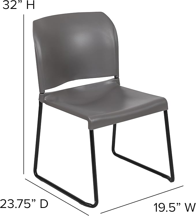 Flash Furniture Hercules Series Contoured Stacking Chairs - Image 3
