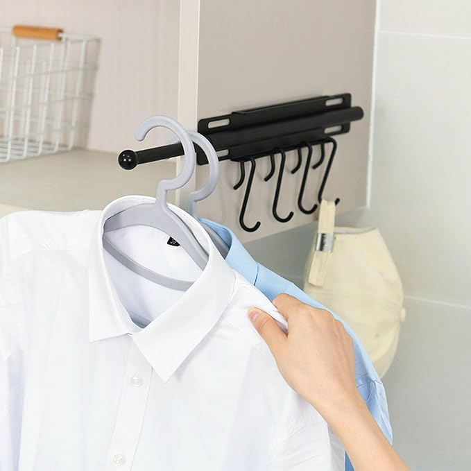 12" Valet Rod for Closet Pull Out, Retractable Slide Out Closet Valet Rod for - Image 7