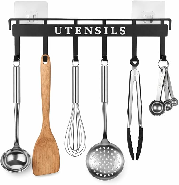 Kitchen Utensil Hanger Wall Mount Kitchen Utensil Holder Organizer Rack Rail by Ferrochef