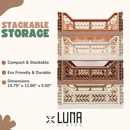 Collapsible Storage Box, Foldable Crate Organizer Bin - Image 7