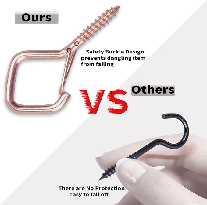 10PCS Eye Screw Hooks for Hanging Heavy Duty - Image 5
