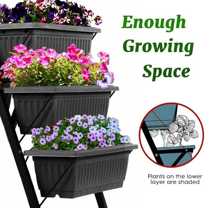SEJOV 4FT Vertical Raised Garden Bed, 5 Tiers Elevated Planter Box - Image 6