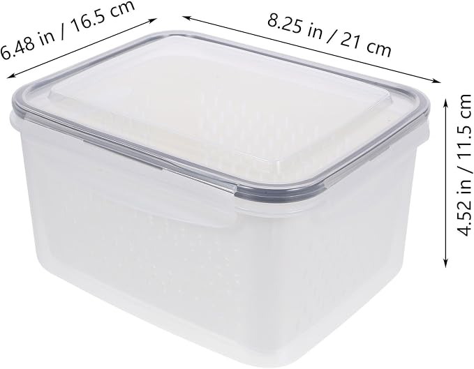 Stackable Refrigerator Organizer Bins Multipurpose Vegetable Fruit Storage - Image 2