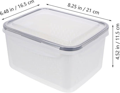 Stackable Refrigerator Organizer Bins Multipurpose Vegetable Fruit Storage - Image 2