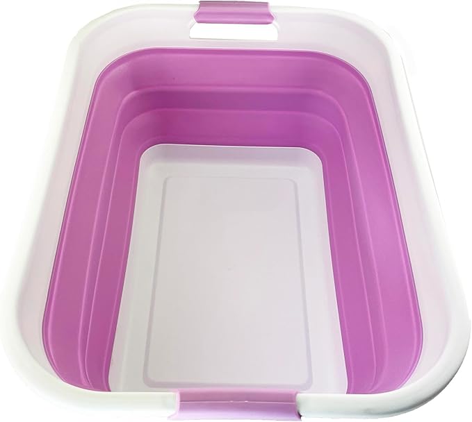 SAMMART 41L Collapsible Plastic Laundry Basket by SAMMART