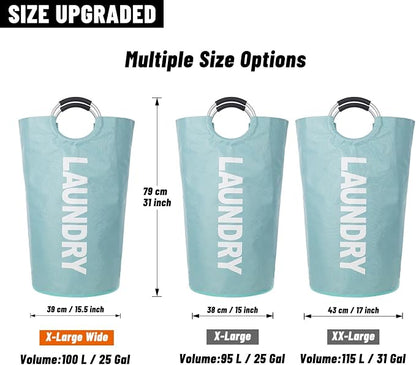 Caroeas 100L Laundry Basket, Large Laundry Hamper, Laundry Bag - Image 3