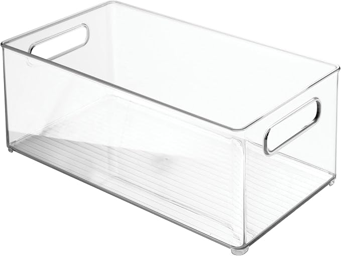 mDesign Plastic Bathroom Storage Container Bins w/ Handles - Image 4