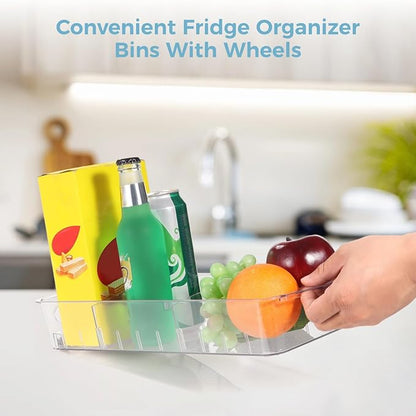 4 PCS Fridge Organizer Bins - Image 2