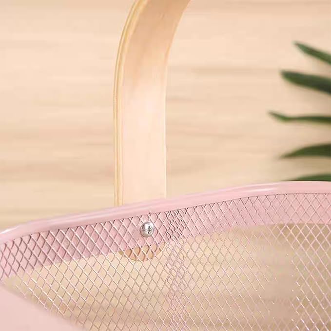 AJIODA Metal Mesh Wire Basket, Small Steel Basket - Image 6