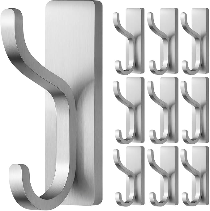 Adhesive Wall Hooks for Hanging Towels by pickpiff