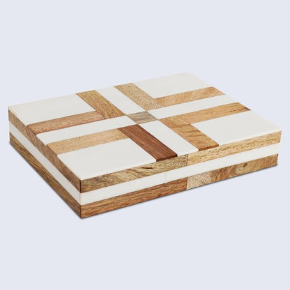 Handicrafts Home White Decorative Storage Box - Image 7