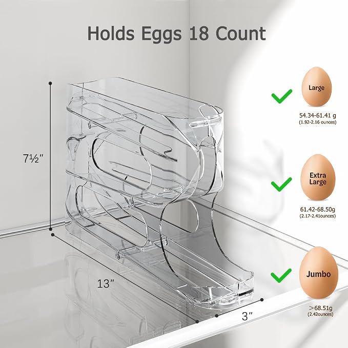 Sotfamily Clear FIFO Egg Holder - Image 7