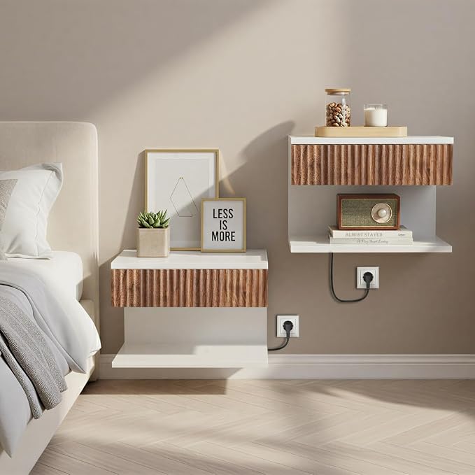 Floating Nightstand Set of 2 by Unknown
