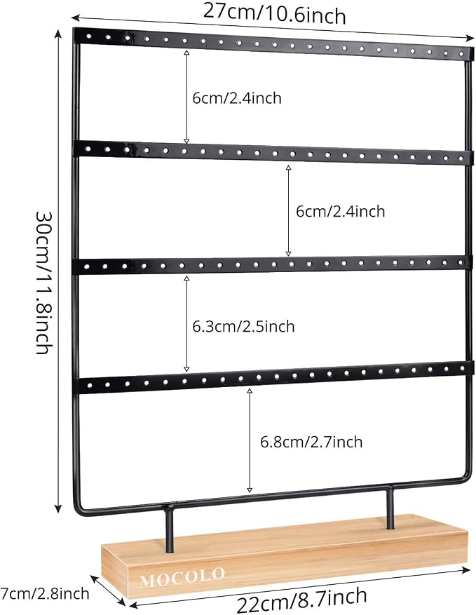 Mocolo Earring Holder Stand, Earring Organizer Display Holder Stand - Image 3