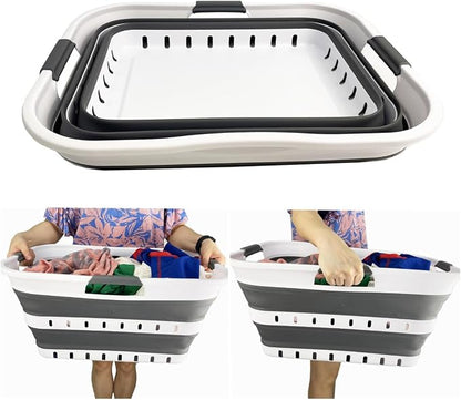 SAMMART 42L Collapsible Plastic Laundry Basket - Image 6