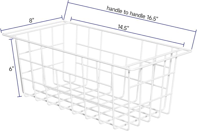 Slideep Chest Freezer Organizer Bins 16.5 Inch, Deep Upright Freezer Baskets - Image 3