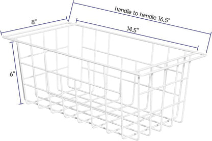 Slideep Chest Freezer Organizer Bins 16.5 Inch, Deep Upright Freezer Baskets - Image 3