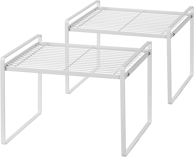 2Pack Kitchen Cabinet Shelf Counter Organizer Rack Pantry Storage Bathroom by Shantton